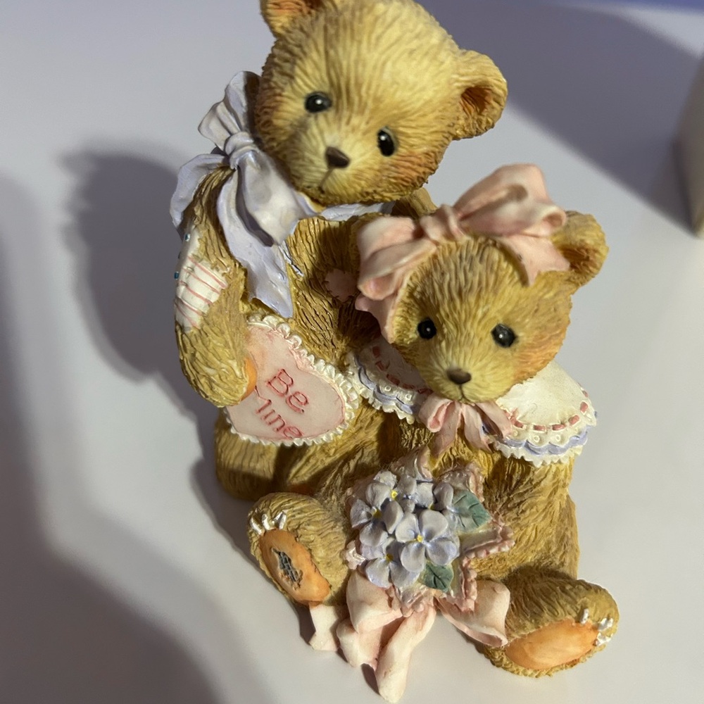 Cherished Teddies 'Oliver and Olivia’ “Will You Be Mine” Figurine - Picture 4 of 6